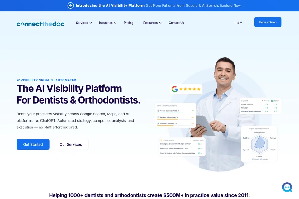 Landing page preview