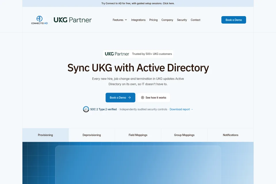 Landing page preview