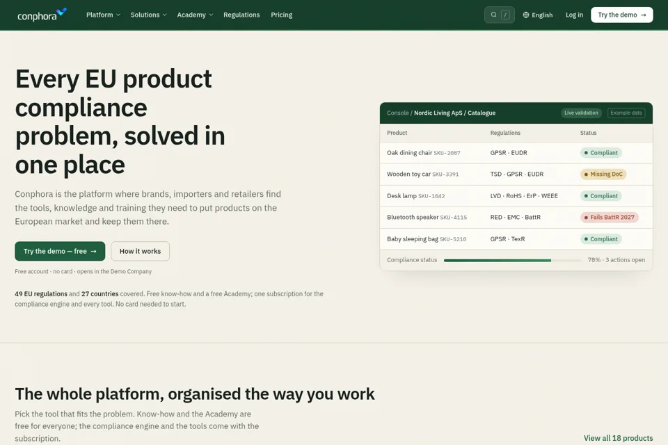 Landing page preview