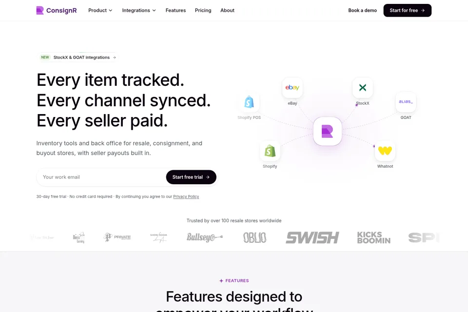 Landing page preview