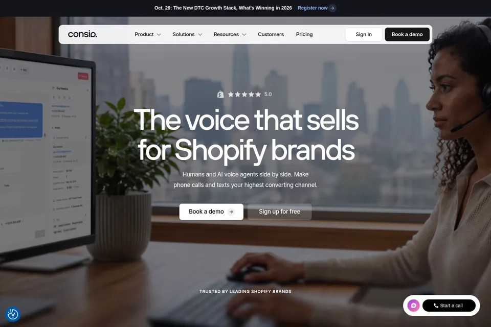 Landing page preview
