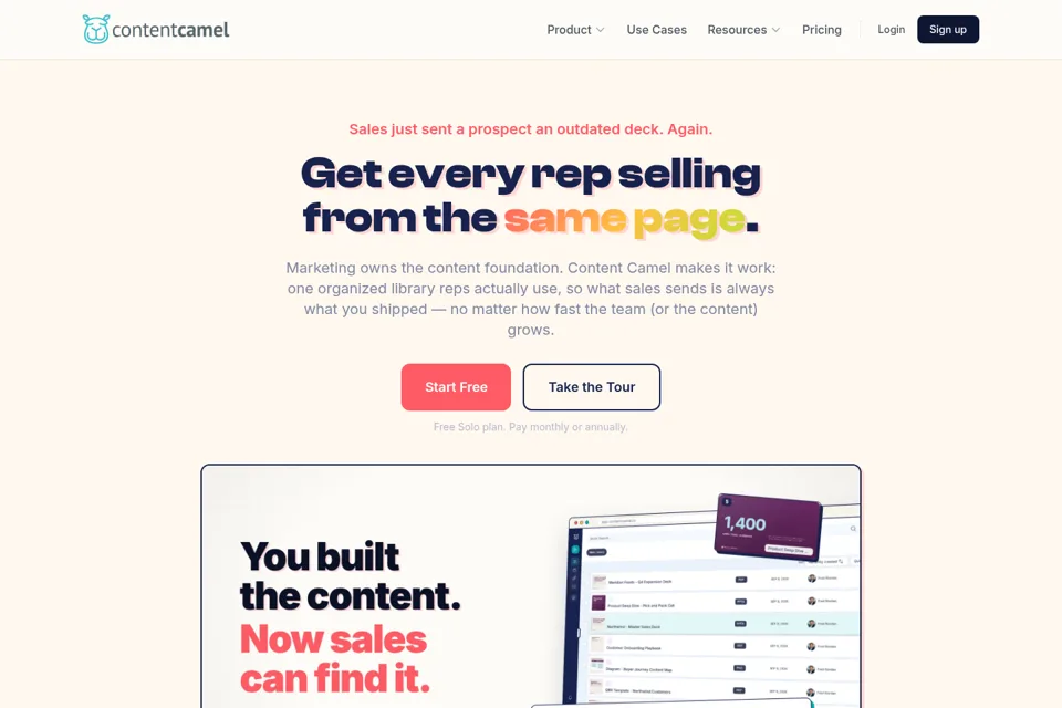 Landing page preview