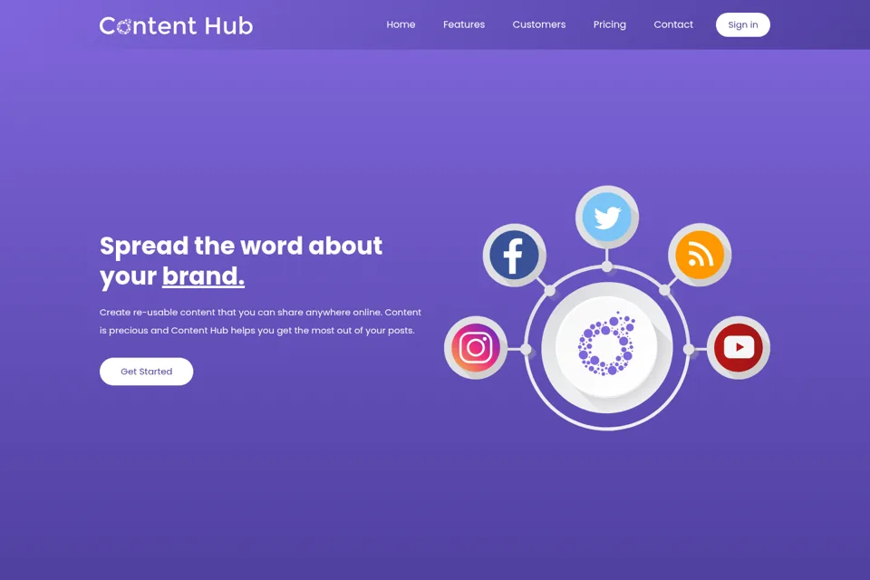 Landing page preview
