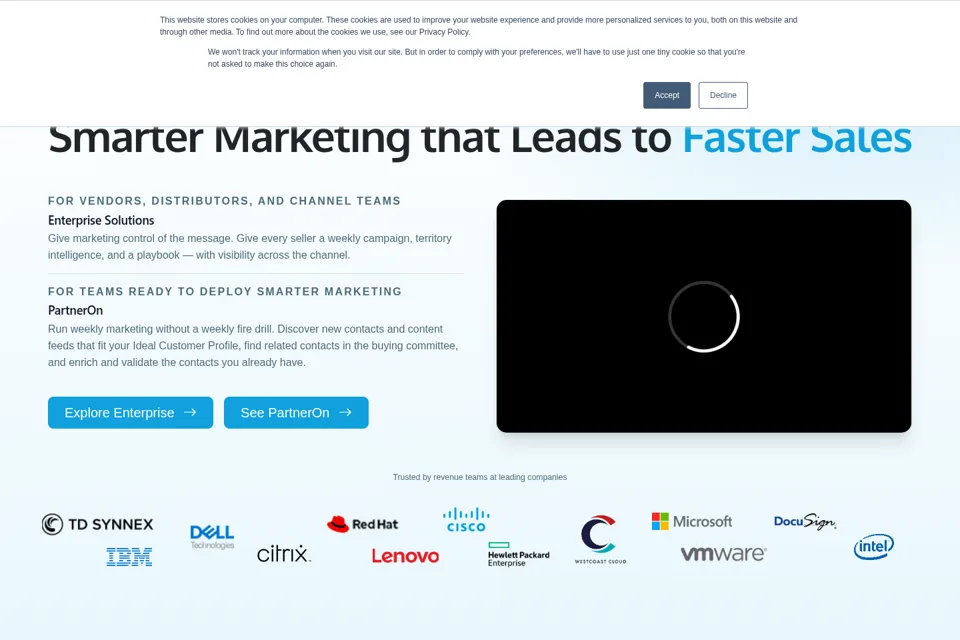 Landing page preview