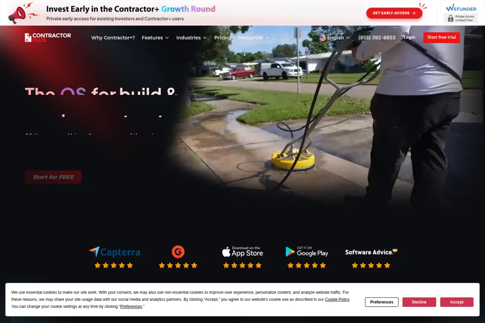 Landing page preview