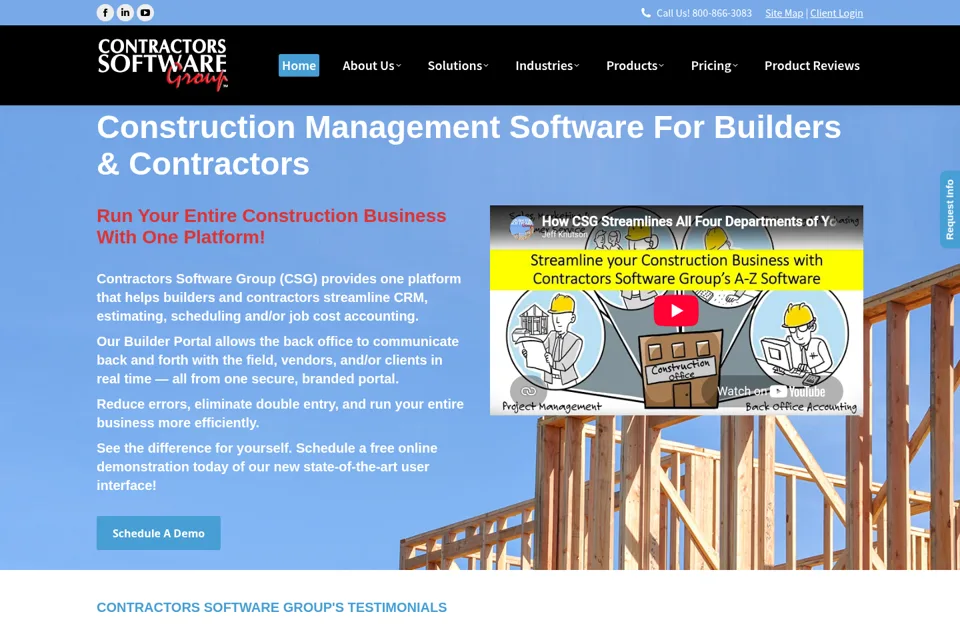 Landing page preview
