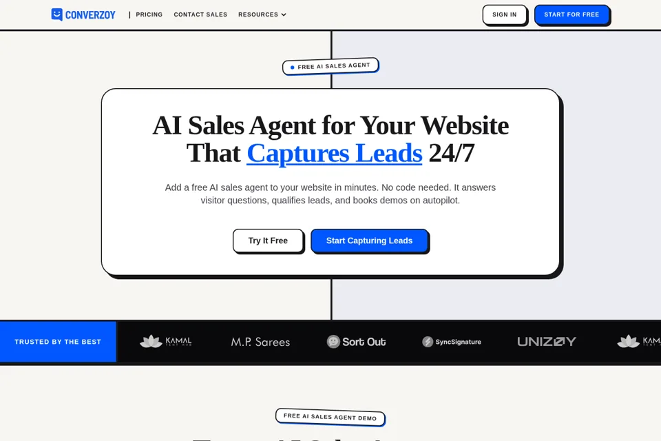 Landing page preview