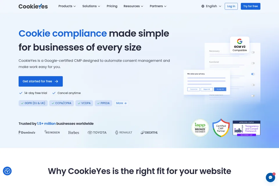 Landing page preview
