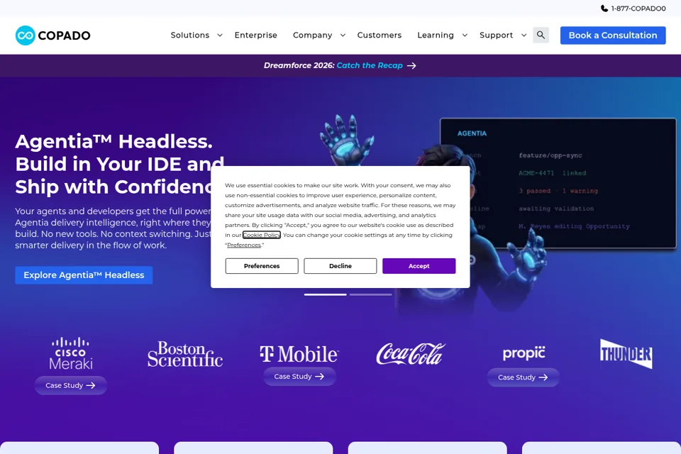 Landing page preview