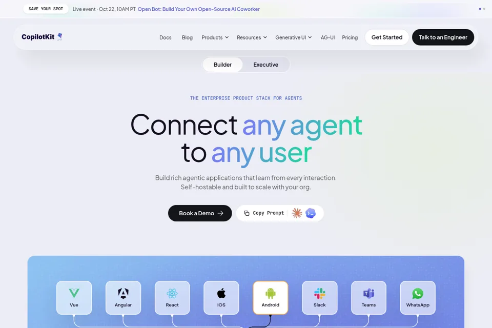 Landing page preview