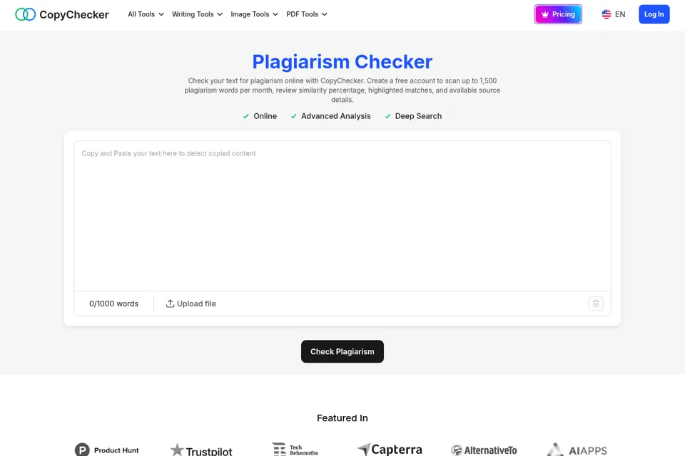 Landing page preview