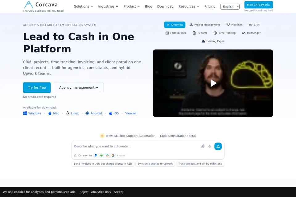 Landing page preview