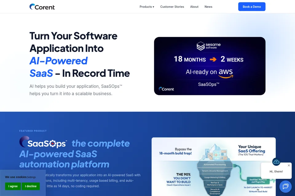 Landing page preview