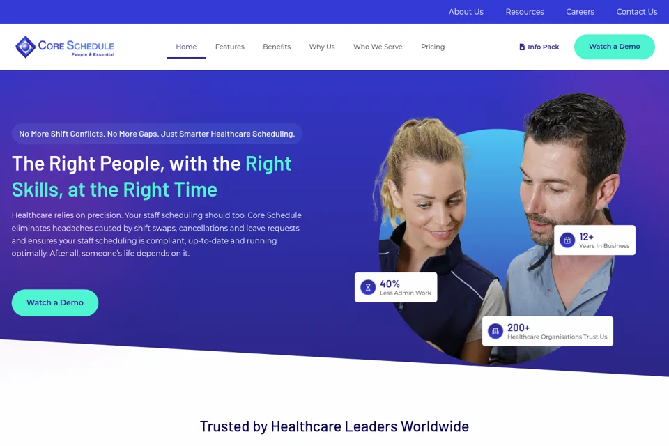 Landing page preview