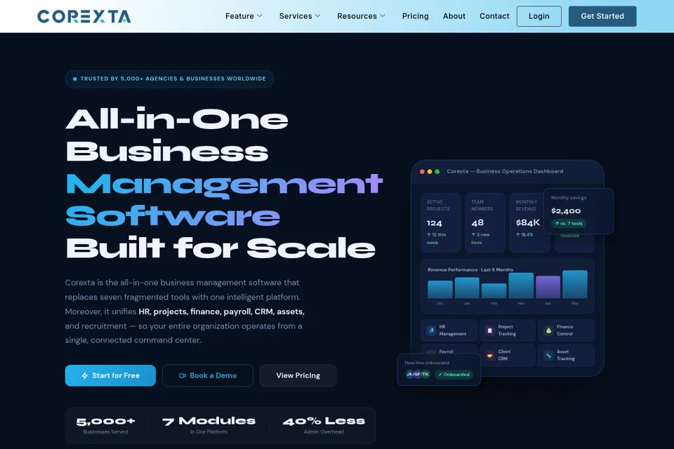 Landing page preview