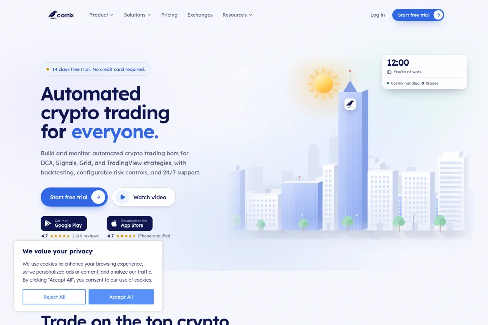 Landing page preview