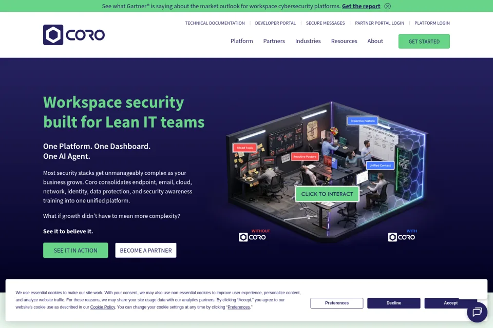Landing page preview
