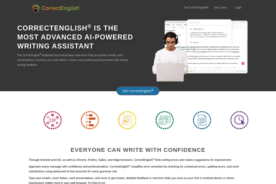 Landing page preview