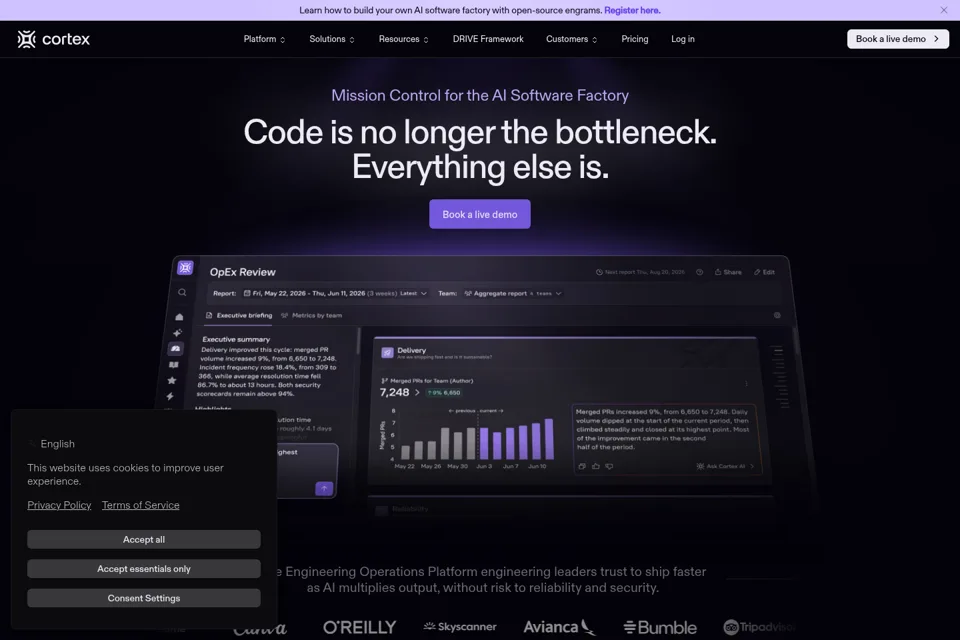 Landing page preview
