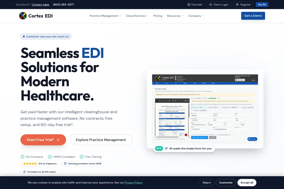 Landing page preview