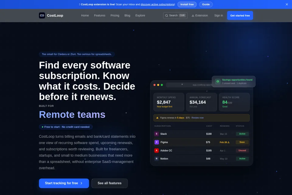 Landing page preview