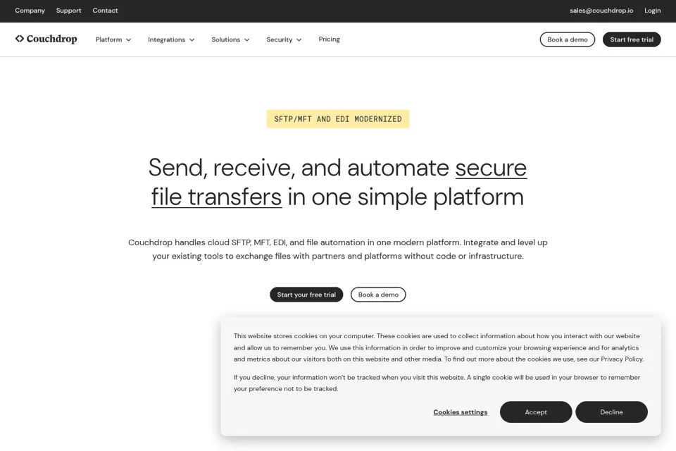 Landing page preview