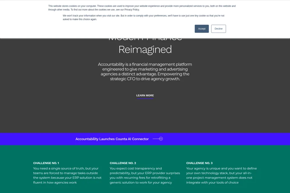 Landing page preview
