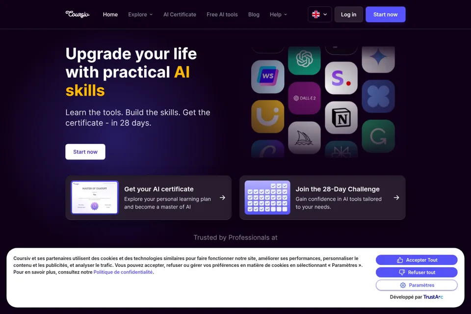 Landing page preview