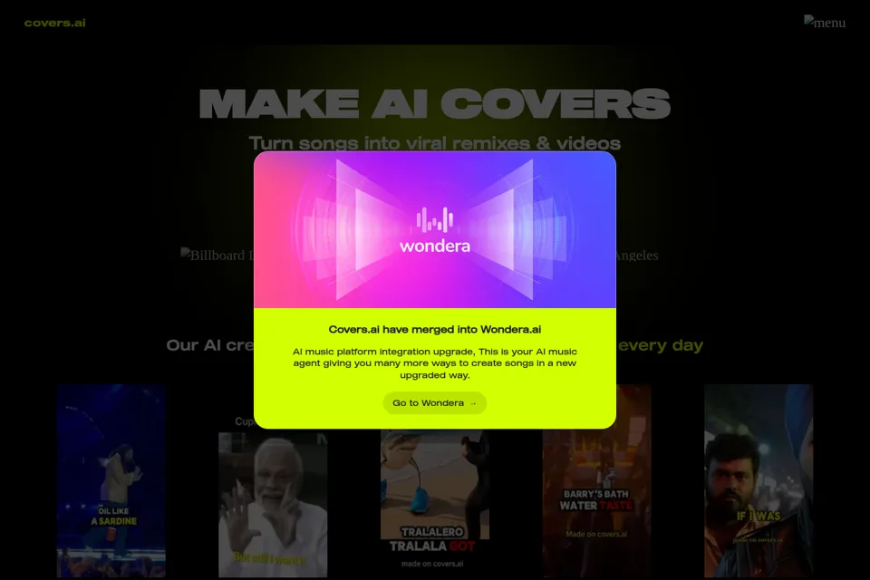 Landing page preview