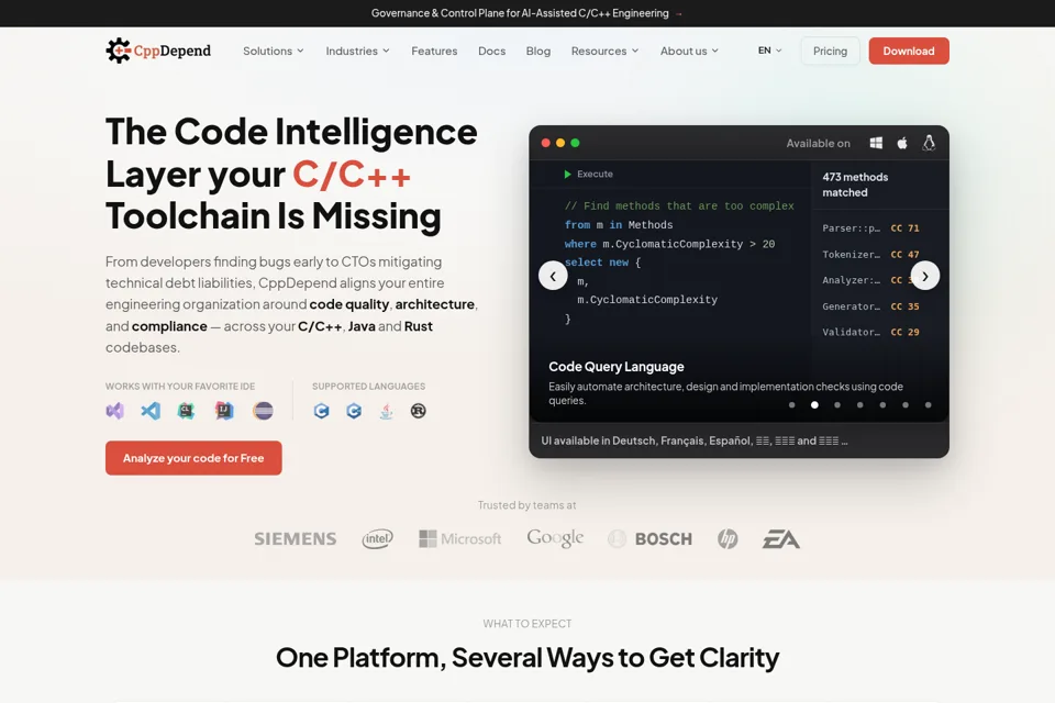 Landing page preview