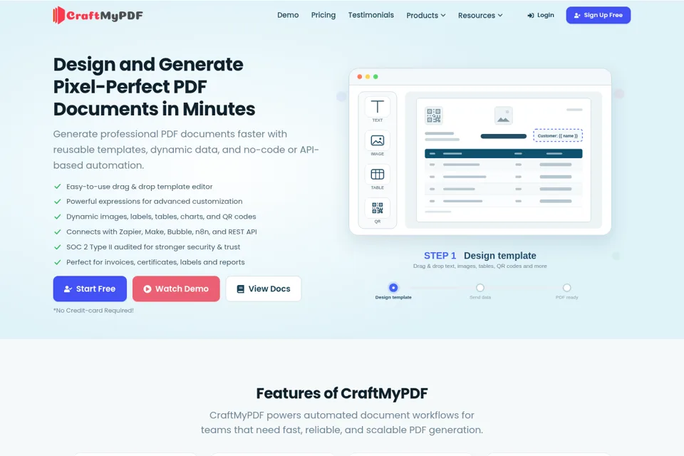 Landing page preview