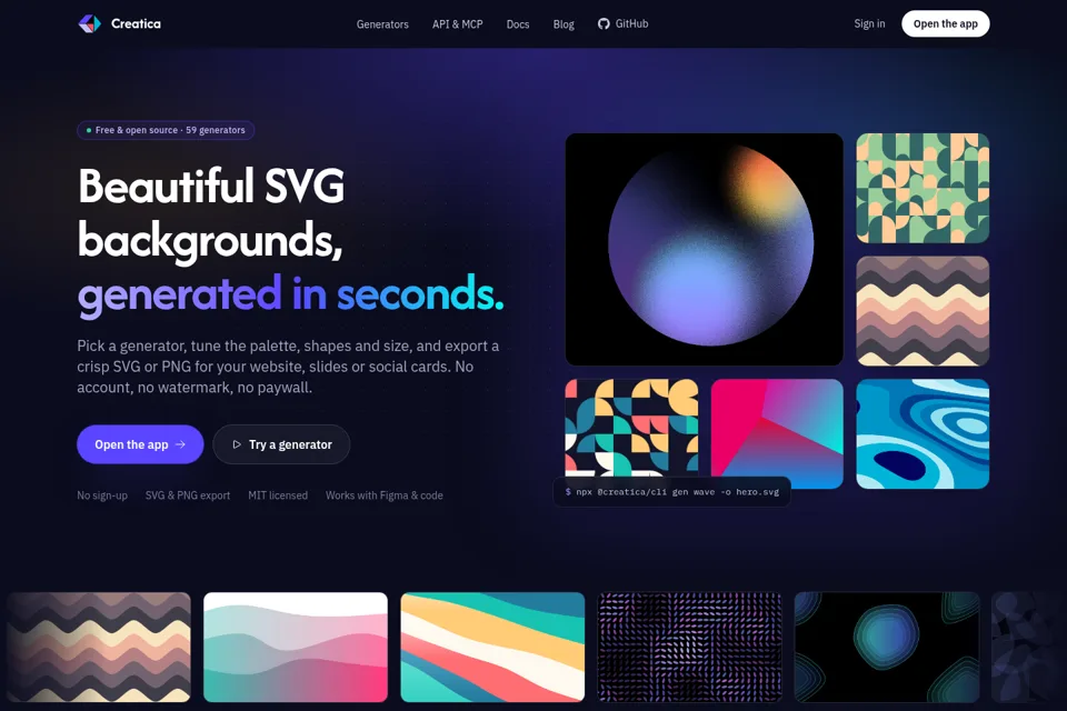 Landing page preview