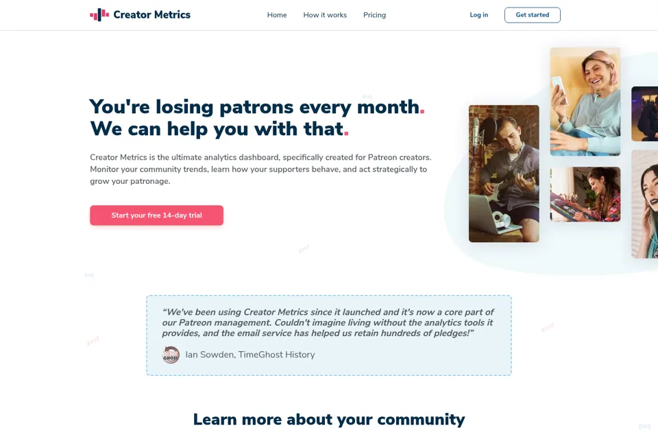 Landing page preview