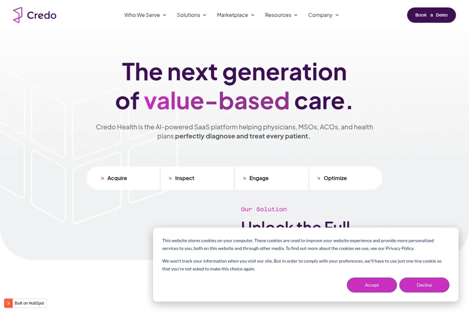 Landing page preview