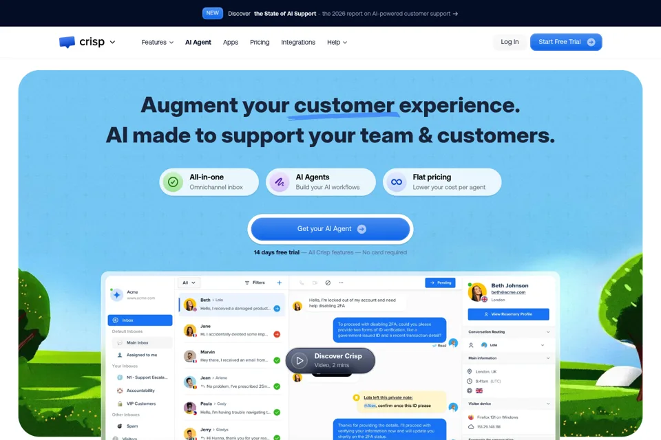 Landing page preview