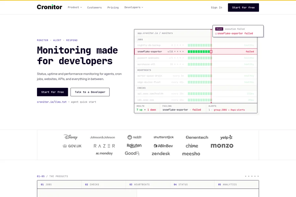 Landing page preview