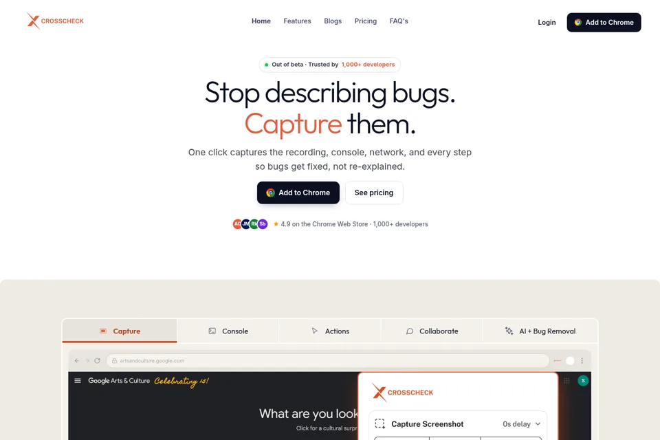 Landing page preview