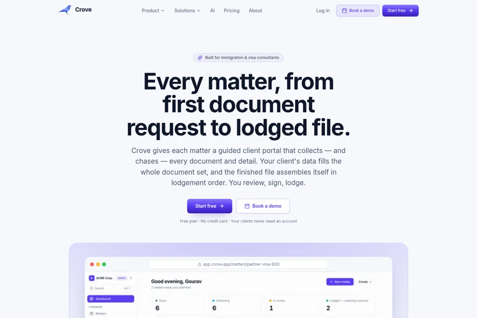 Landing page preview
