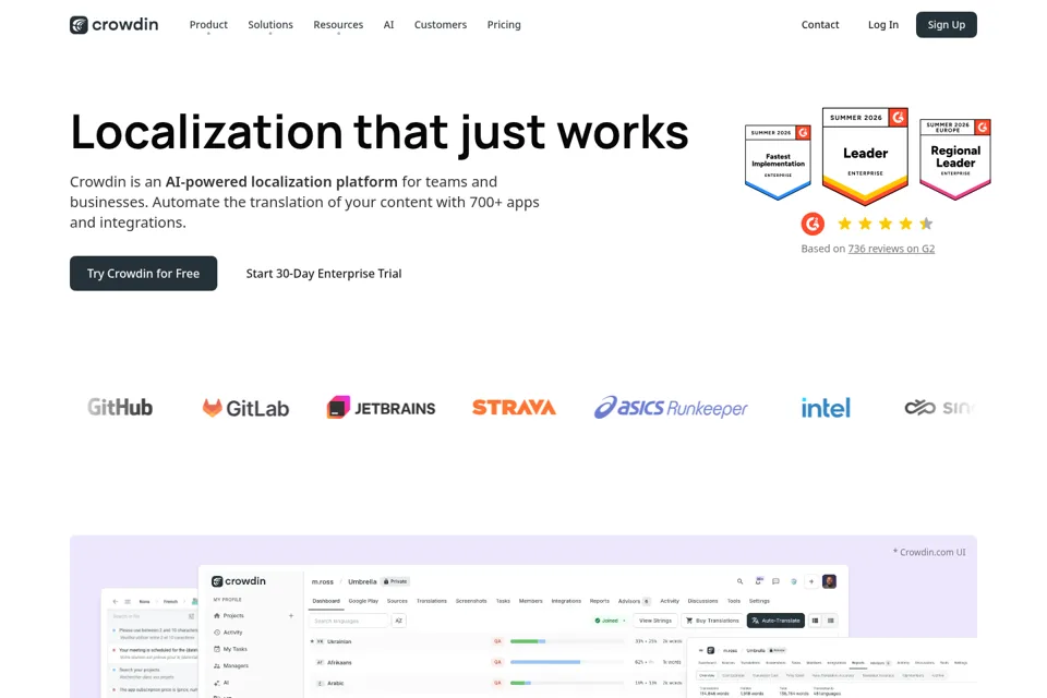 Landing page preview
