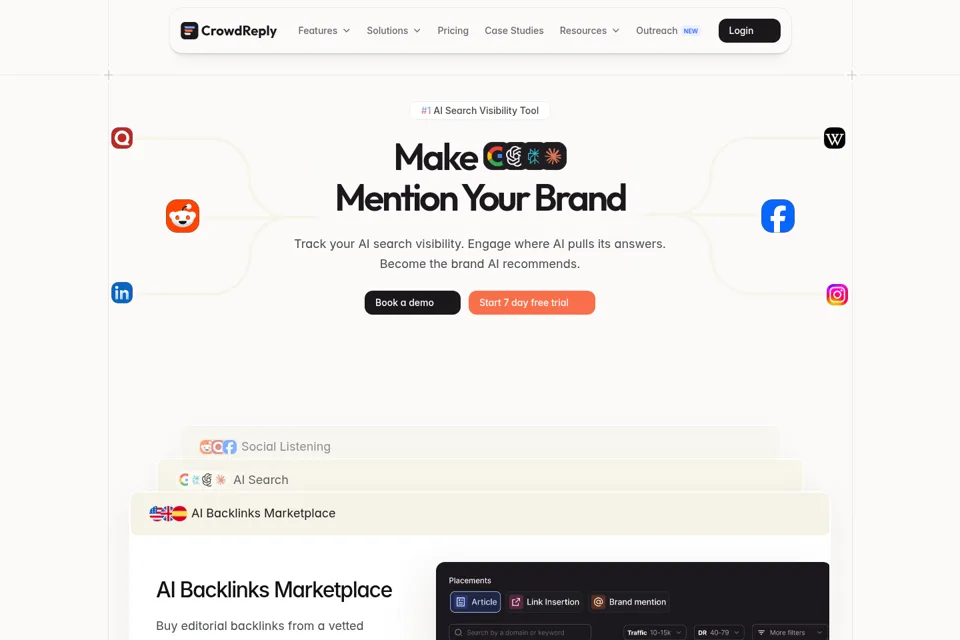 Landing page preview