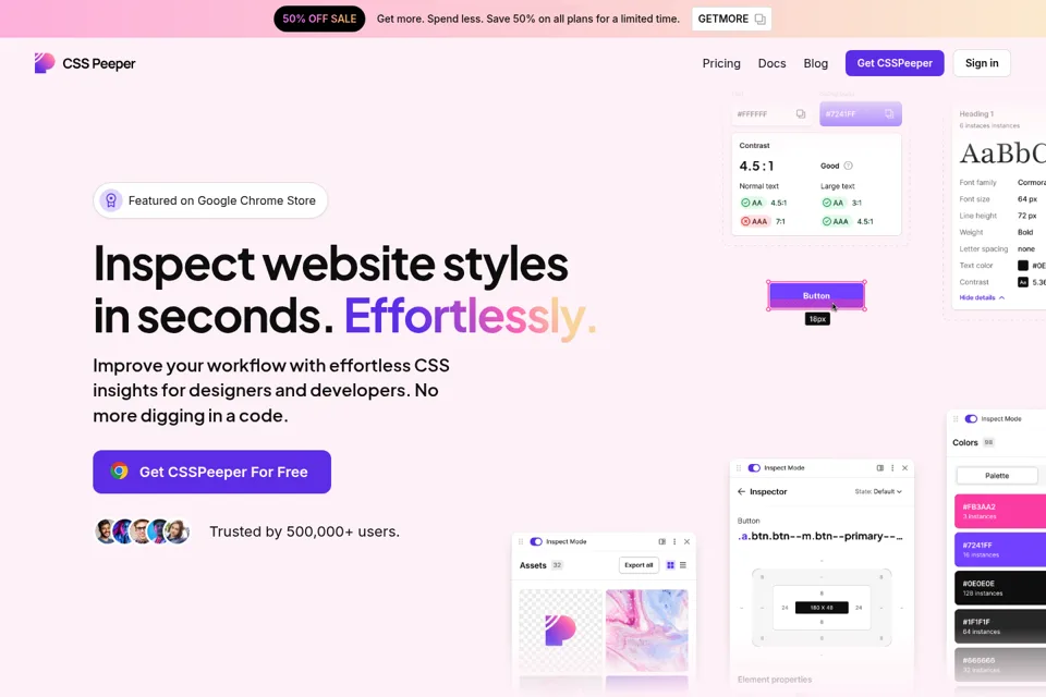 Landing page preview
