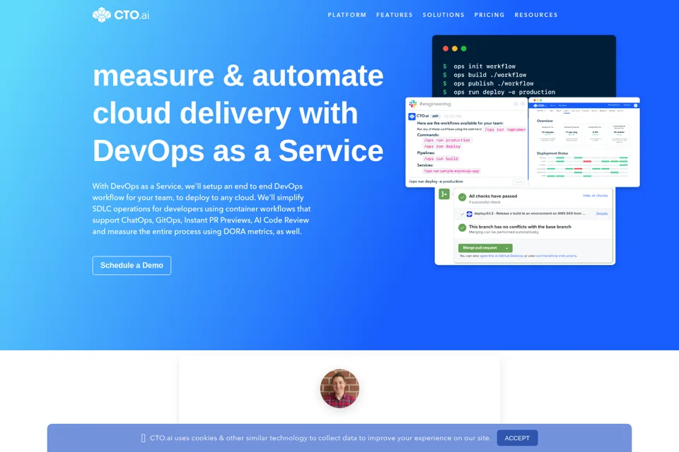 Landing page preview