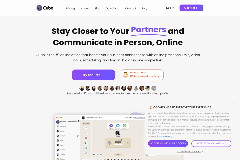Landing page preview