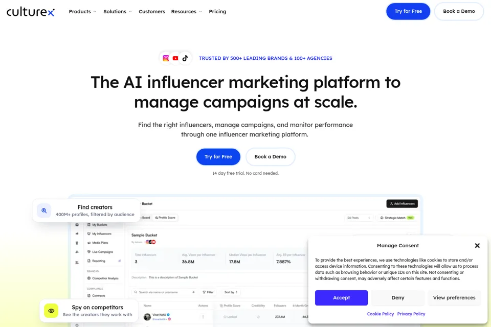 Landing page preview