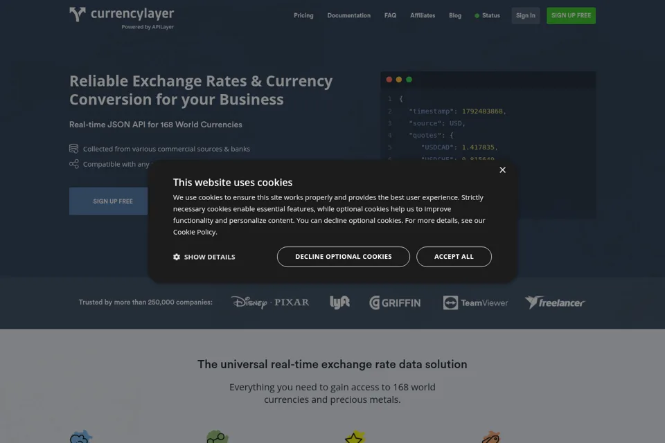 Landing page preview