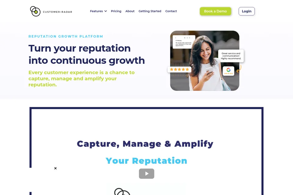 Landing page preview