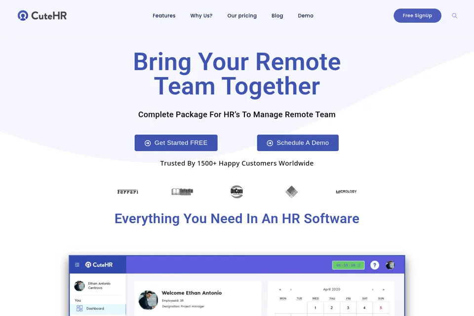 Landing page preview