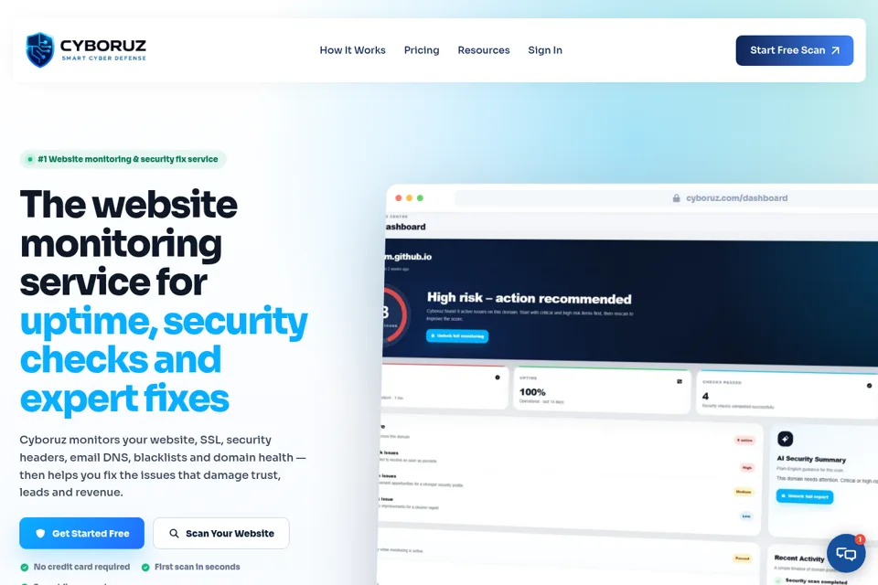Landing page preview