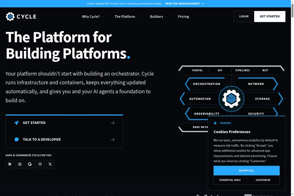 Landing page preview