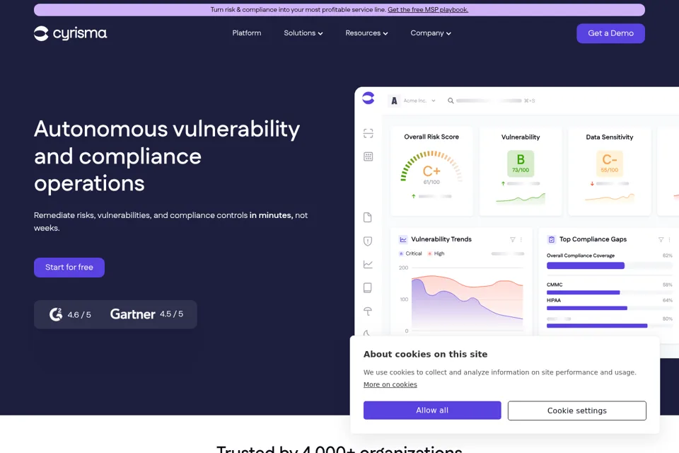 Landing page preview